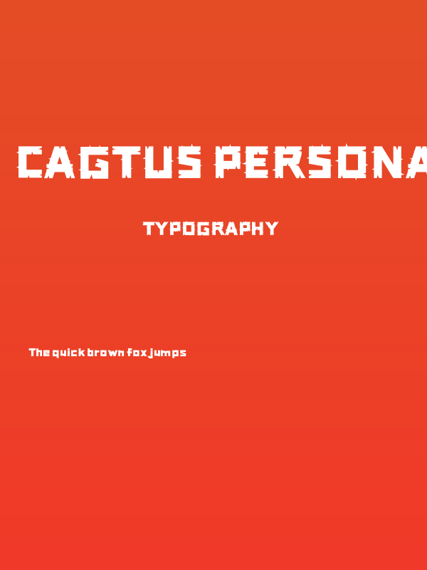 Cagtus Personal Use Poster