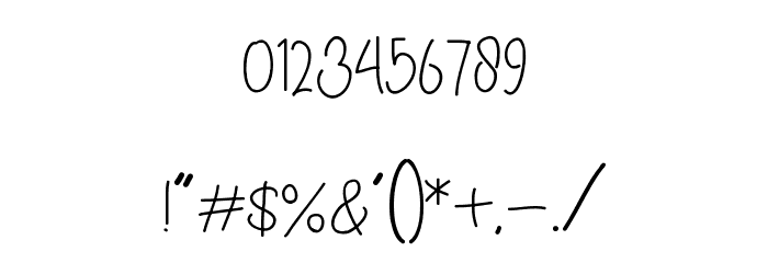Cahyati Font OTHER CHARS