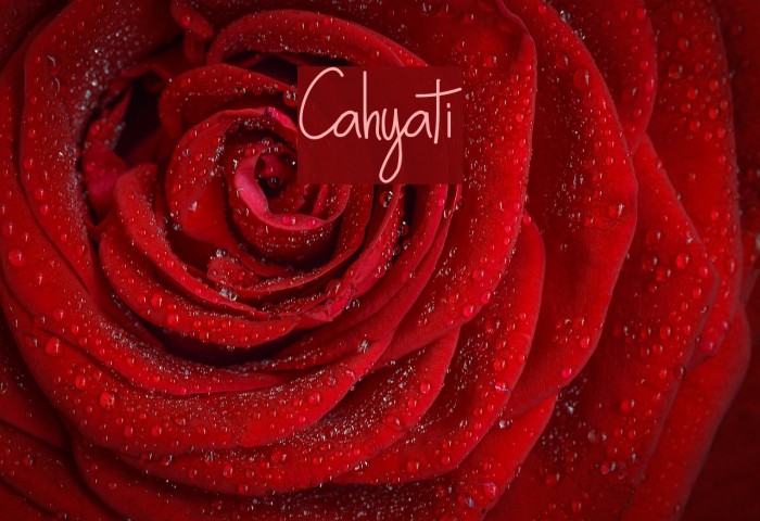 Cahyati Font examples