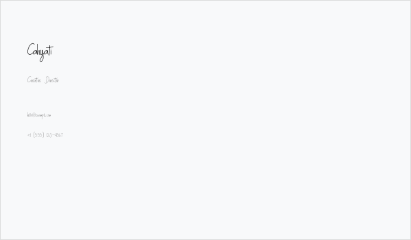 Cahyati Business Card