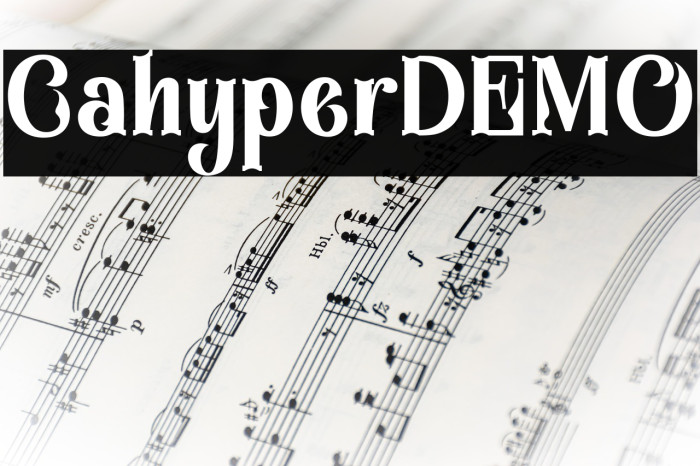 Cahyper DEMO Example 2