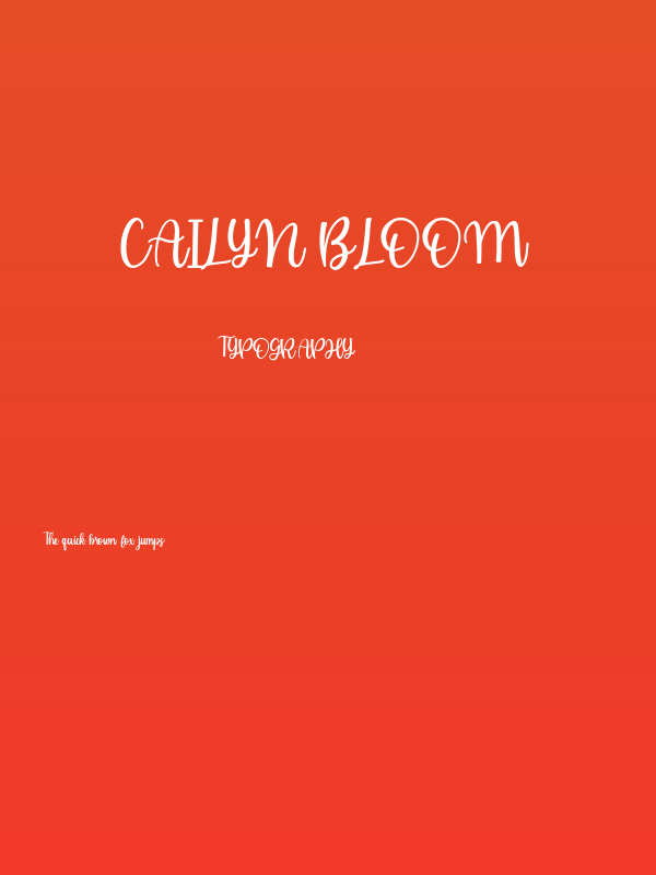 Cailyn Bloom Poster
