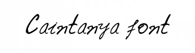 Caintanya font  Free Fonts Download
