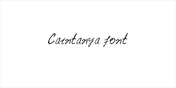 Caintanya font Logo