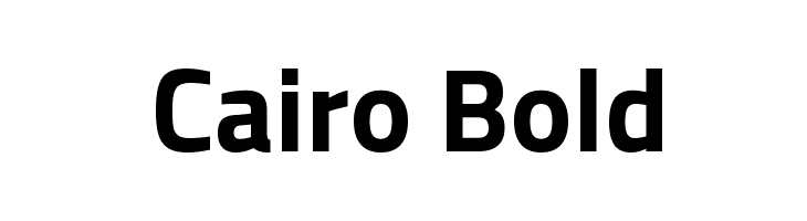 Cairo Bold  font caratteri gratis