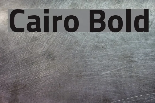 Cairo Bold Example 1