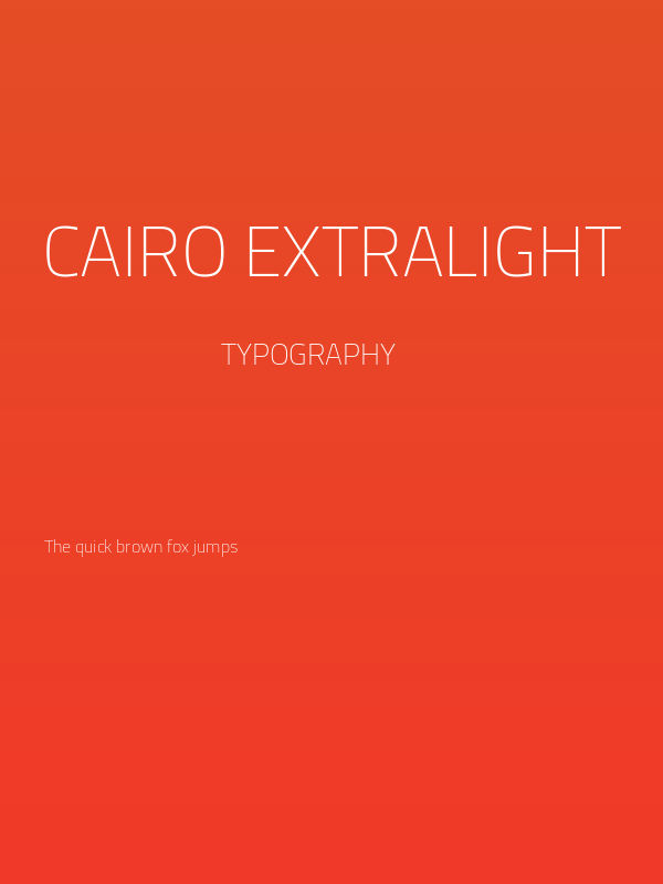Cairo ExtraLight Poster
