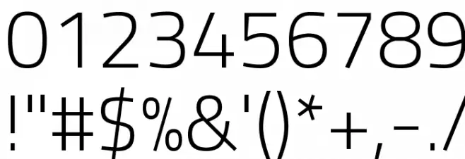 Cairo Light Font OTHER CHARS