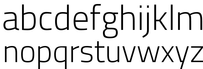 Cairo Light Font LOWERCASE