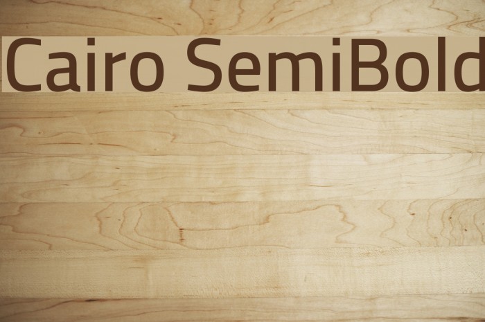 Cairo SemiBold Font examples