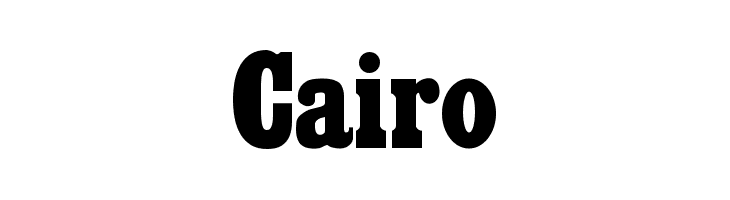 Cairo Font