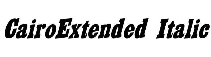CairoExtended Italic  Descarca Fonturi Gratis