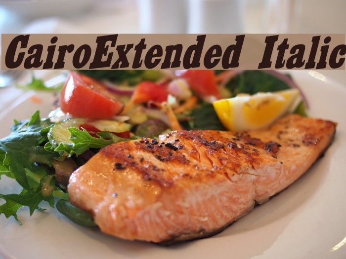 CairoExtended Italic Font examples