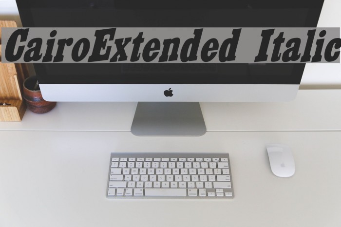 CairoExtended Italic Font examples