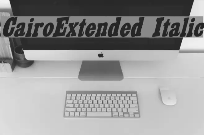 CairoExtended Italic Font examples
