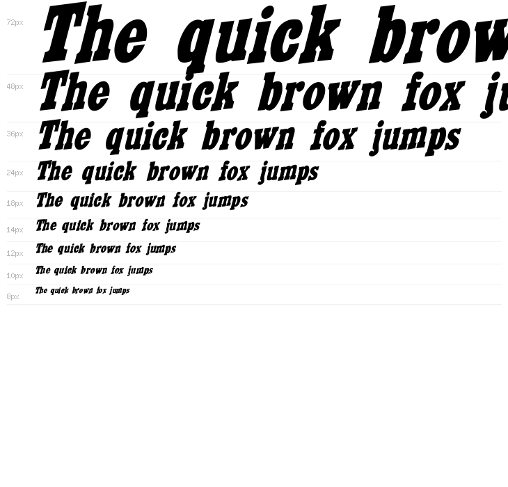 CairoExtended Italic Waterfall