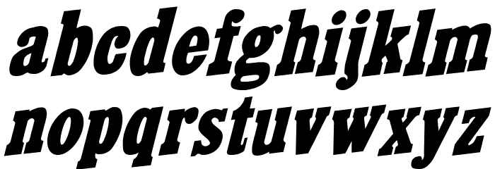 CairoExtended Italic Font LOWERCASE