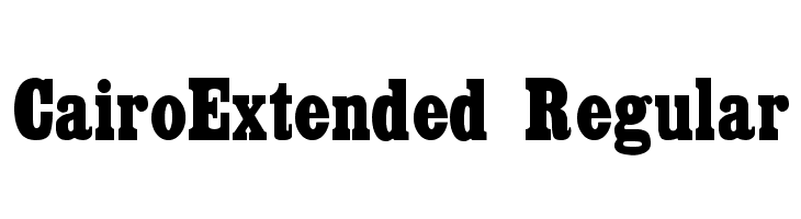 CairoExtended Regular Font