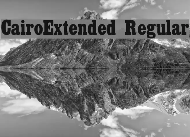 CairoExtended Regular Schriftart examples