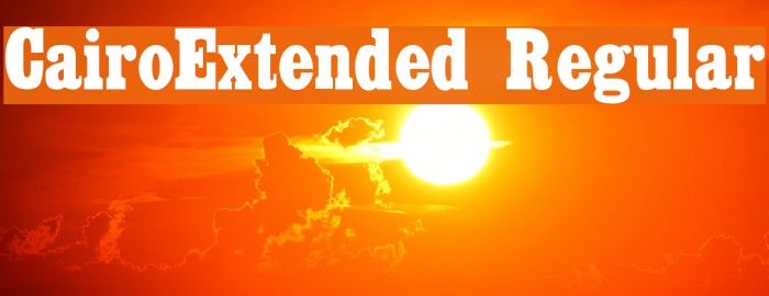 CairoExtended Regular Font examples