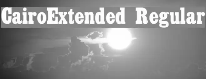 CairoExtended Regular Schriftart examples