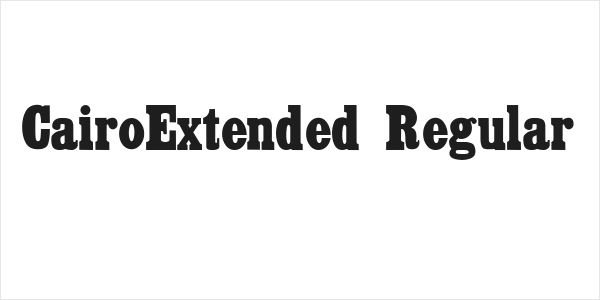 CairoExtended Regular Logo