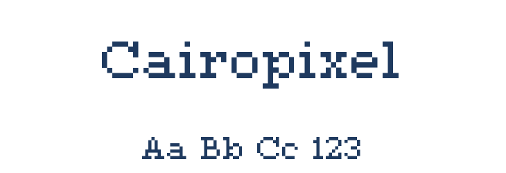 Cairopixel Font Preview