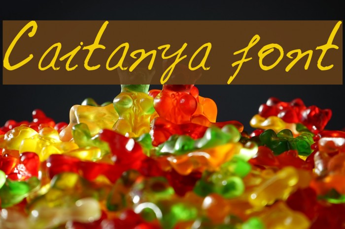 Caitanya font Font examples