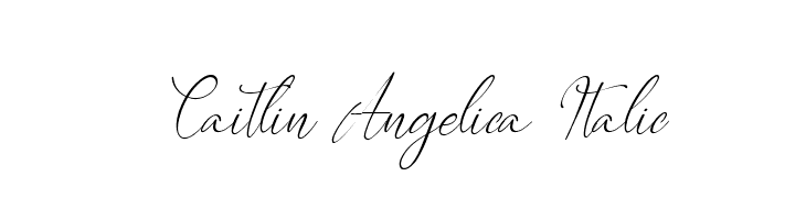 Caitlin Angelica Italic  Frei Schriftart Herunterladen