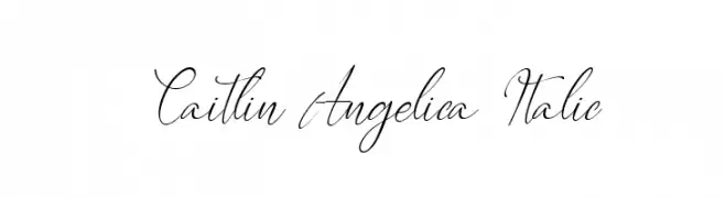 Caitlin Angelica Italic  नि: शुल्क फ़ॉन्ट्स डाउनलोड