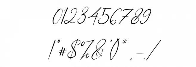 Caitlin Angelica Italic Font OTHER CHARS