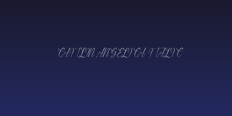 Caitlin Angelica Italic Social Header