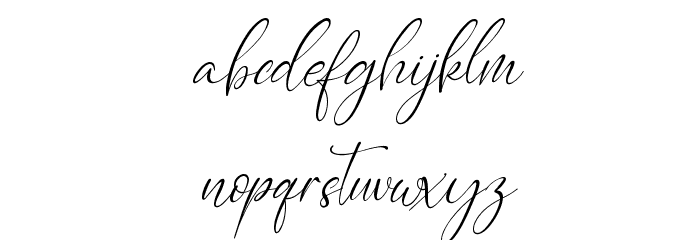 Caitlin Angelica Italic Font LOWERCASE