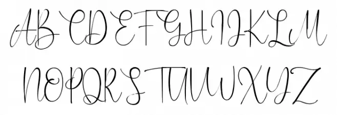 Caitlin Angelica Schriftart Groß