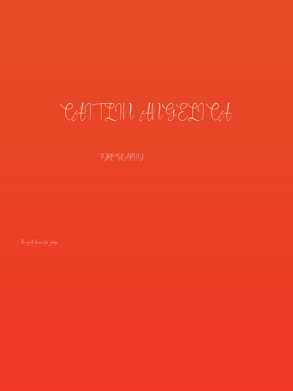 Caitlin Angelica Poster