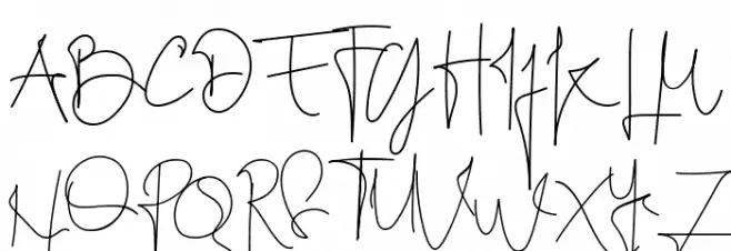 Caitlyn Script 字体 大写