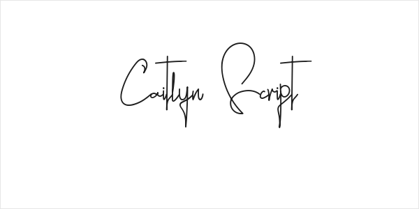 Caitlyn Script Logo