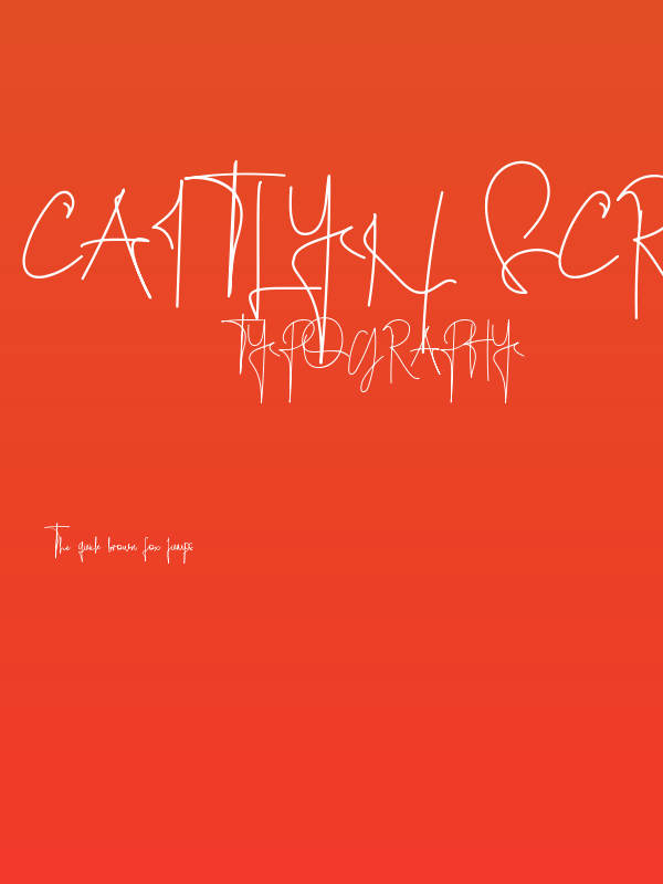 Caitlyn Script Poster