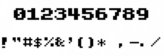 Caja Font OTHER CHARS