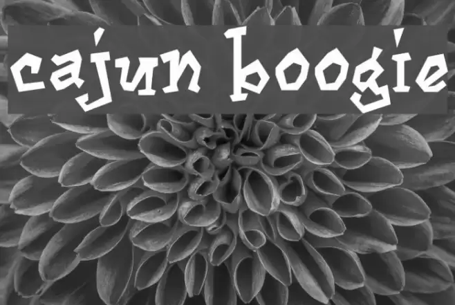 Cajun Boogie Font examples