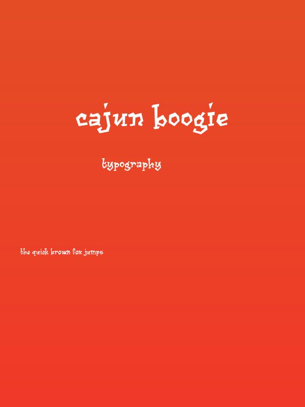Cajun Boogie Poster