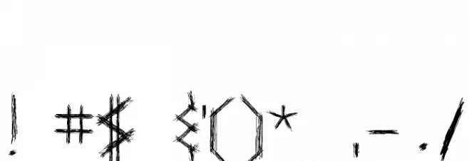 Cakar Ayam Font OTHER CHARS