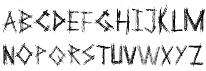Cakar Ayam Schriftart Groß