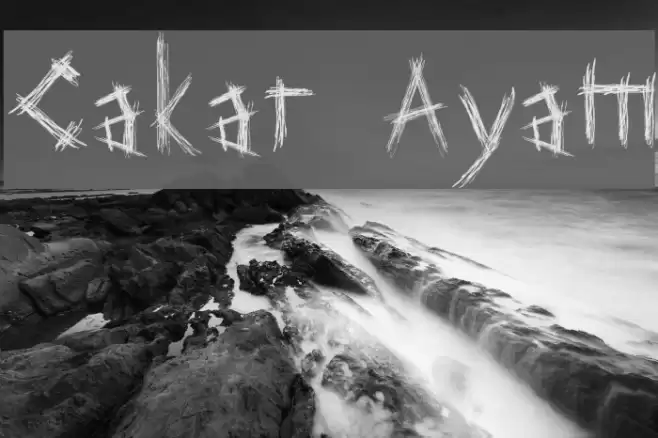 Cakar Ayam Font examples