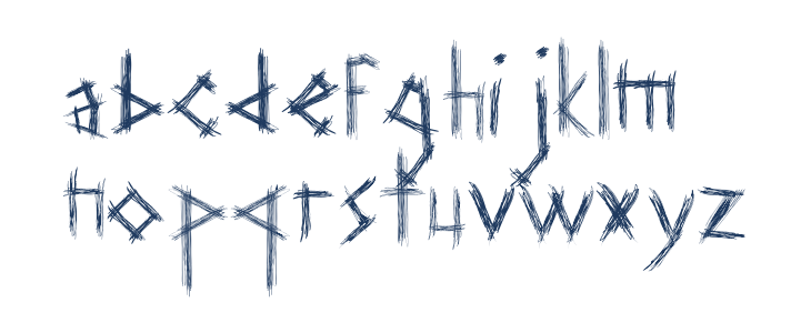 Cakar Ayam Lowercase