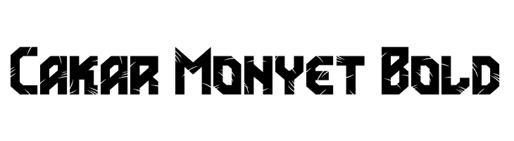 Cakar Monyet Bold  Descarca Fonturi Gratis