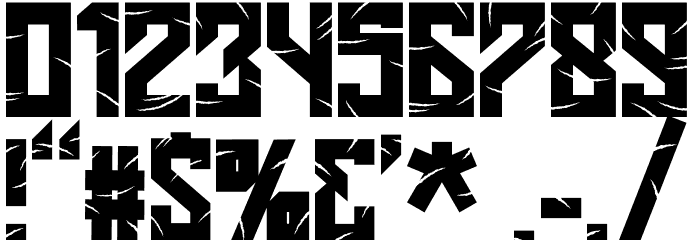 Cakar Monyet Bold Font OTHER CHARS
