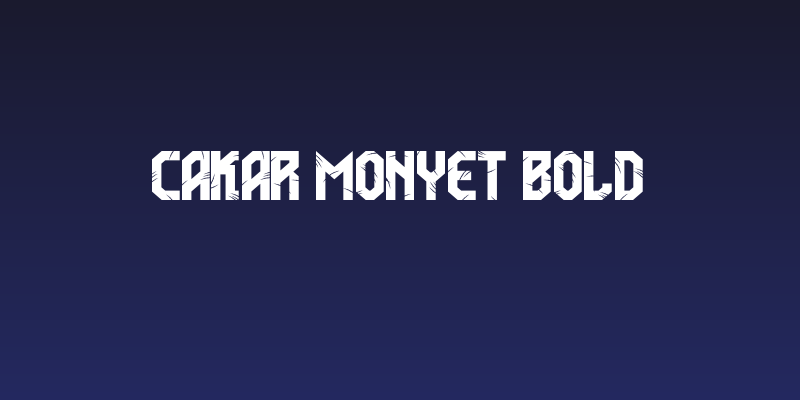 Cakar Monyet Bold Social Header