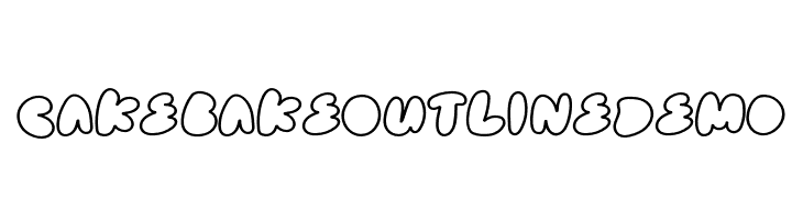 Cake Bake Outline Demo  font caratteri gratis