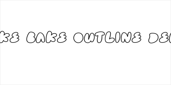 Cake Bake Outline Demo Logo